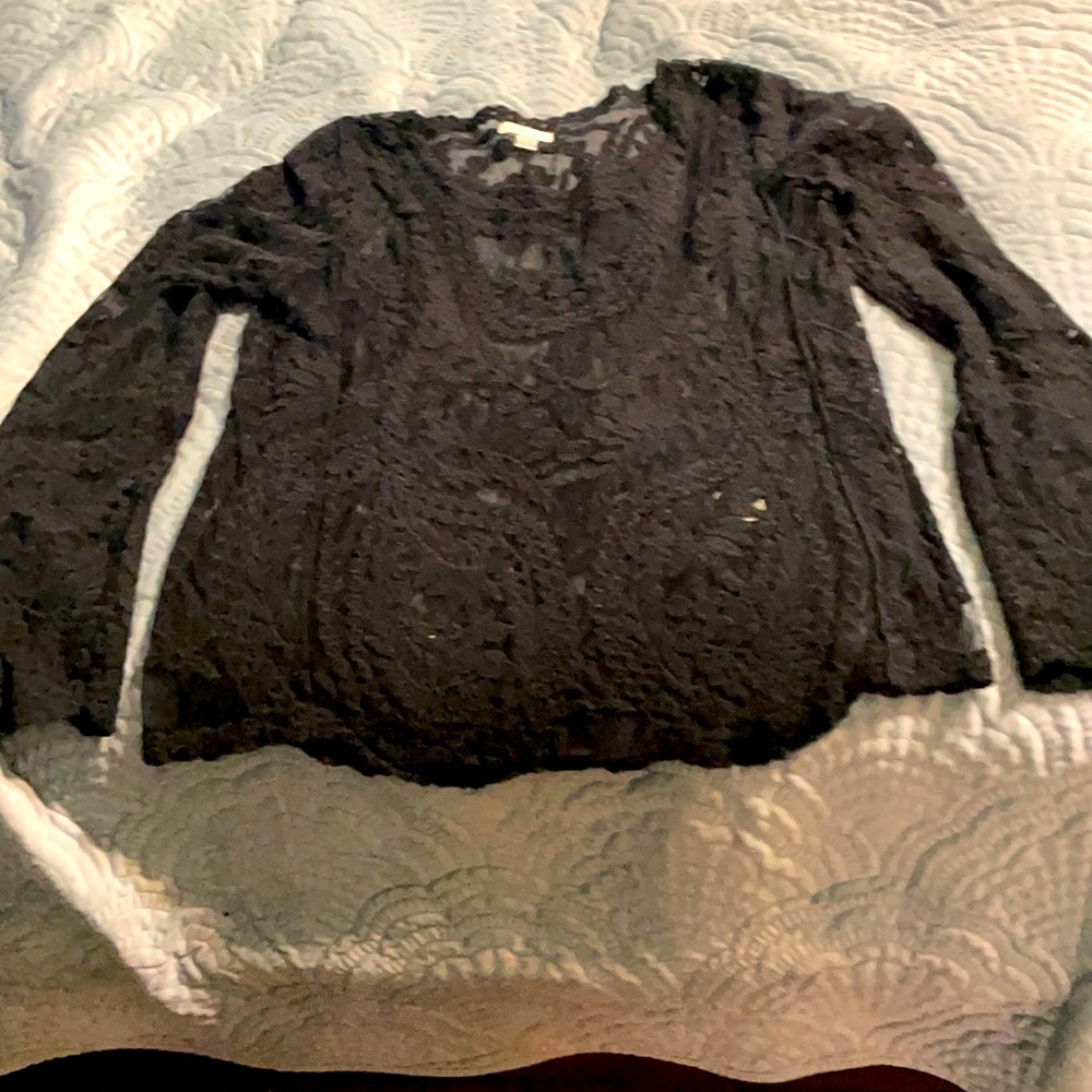 Lacy long sleeve blouse